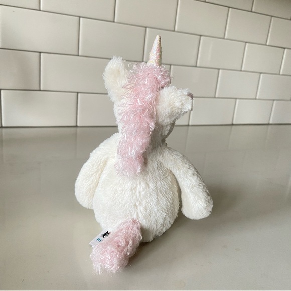 Jellycat Bashful Unicorn Plush Stuffed Animal Size Small - Picture 5 of 6